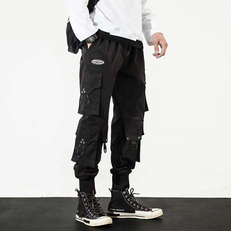 Men'S Large Cropped Baggy Cargo Pants