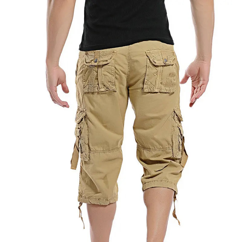 2023 Summer Camouflage Loose Cargo Shorts Men Camo Summer Short Pants Homme Cargo Shorts without Belt Drop Shipping ABZ307